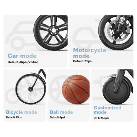 HOTO Electric Air Pump ADV Black | Klikk Malta