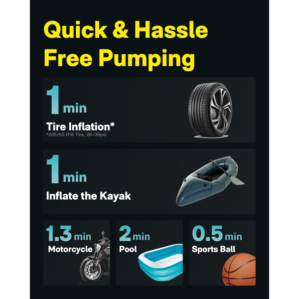 HOTO Electric Air Pump Master Grey | Klikk Malta