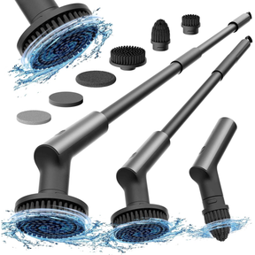 HOTO Electric Spin Scrubber Grey-Black (6pcs) | Klikk Malta