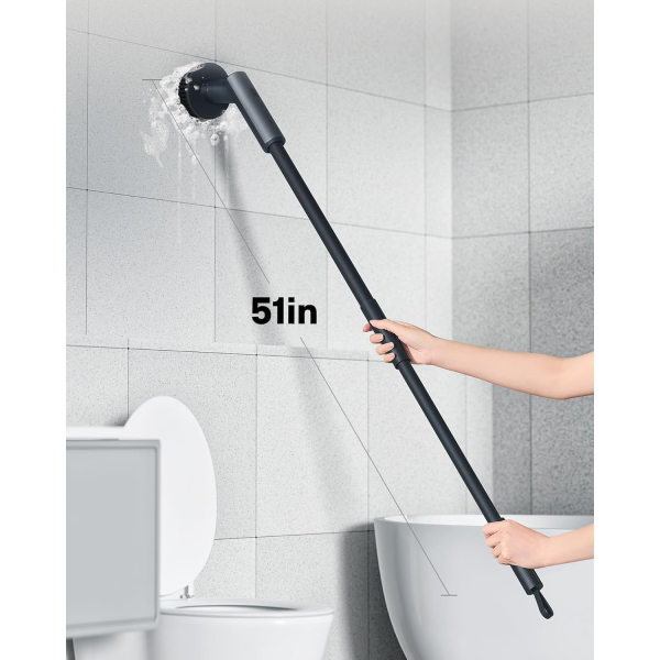 HOTO Electric Spin Scrubber Grey-Black (6pcs) | Klikk Malta