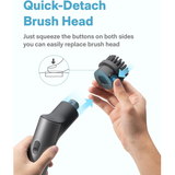HOTO Electric Spin Scrubber Grey-Black (6pcs) | Klikk Malta