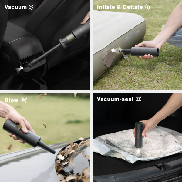 HOTO Handheld Car Vacuum Cleaner Grey | Klikk Malta