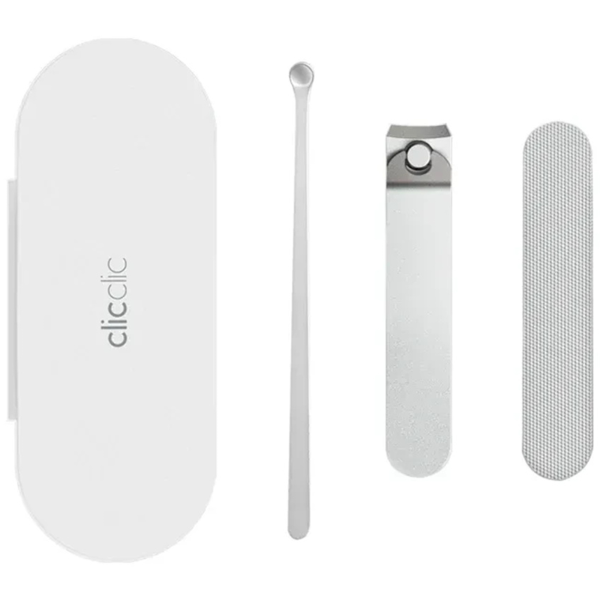 HOTO Three-piece Nail Clipper White | Klikk Malta