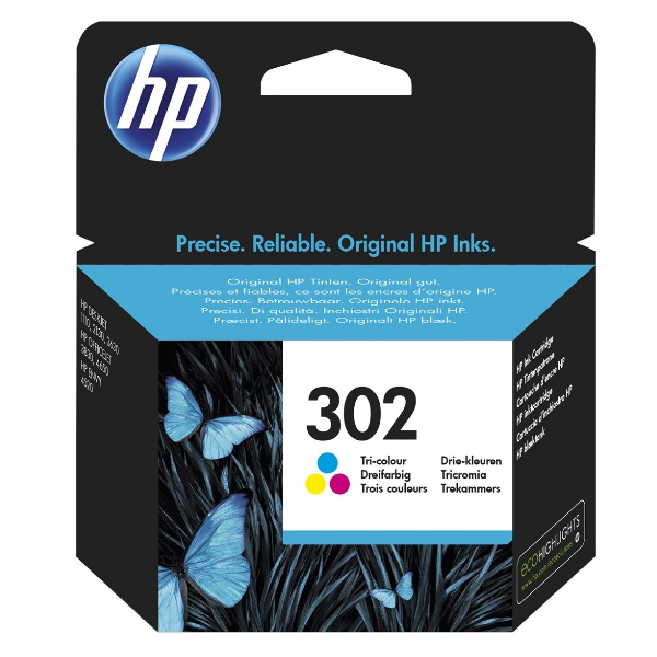 HP 302 Colour Ink Cartridge | Klikk Malta