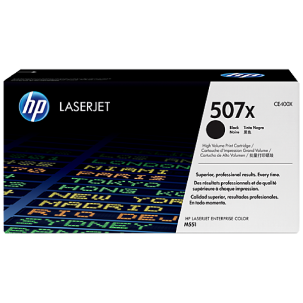 HP 507X (CE400X) Black Toner Cartridge - Or... | Klikk Malta