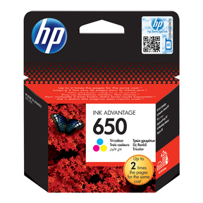 HP 650 Colour Ink Cartridge | Klikk Malta