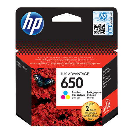 HP 650 Colour Ink Cartridge | Klikk Malta