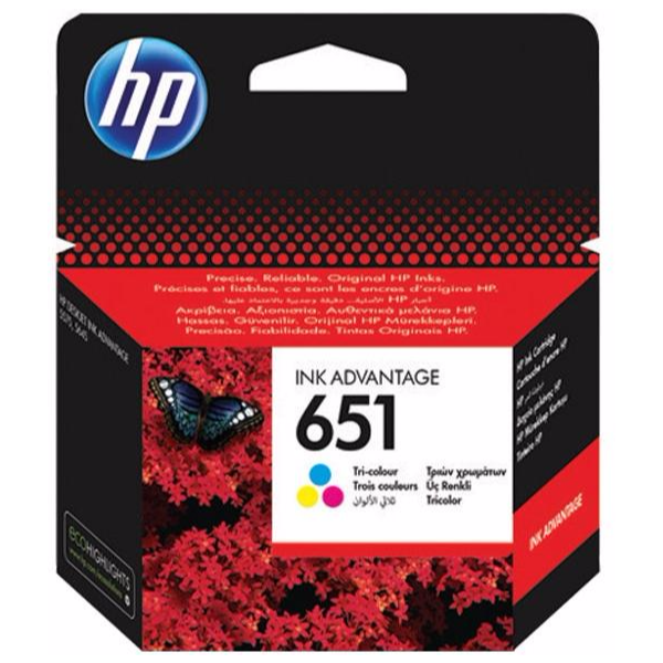 HP 651 Colour Ink Cartridge | Klikk Malta