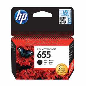 HP 655 Black Ink Cartridge | Klikk Malta