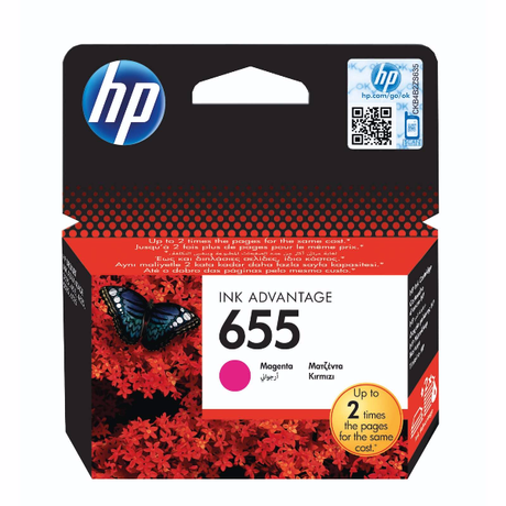 HP 655 Magenta Ink Cartridge | Klikk Malta