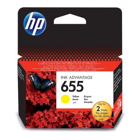 HP 655 Yellow Ink Cartridge | Klikk Malta