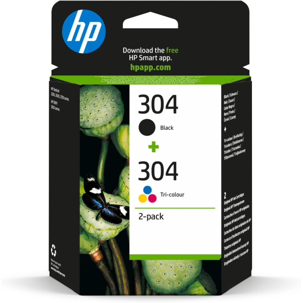 HP 304 Black and Colour Multipack Ink Cartr... | Klikk Malta