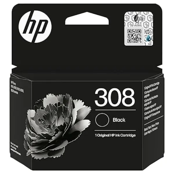 HP 308 Black Ink Cartridge | Klikk Malta