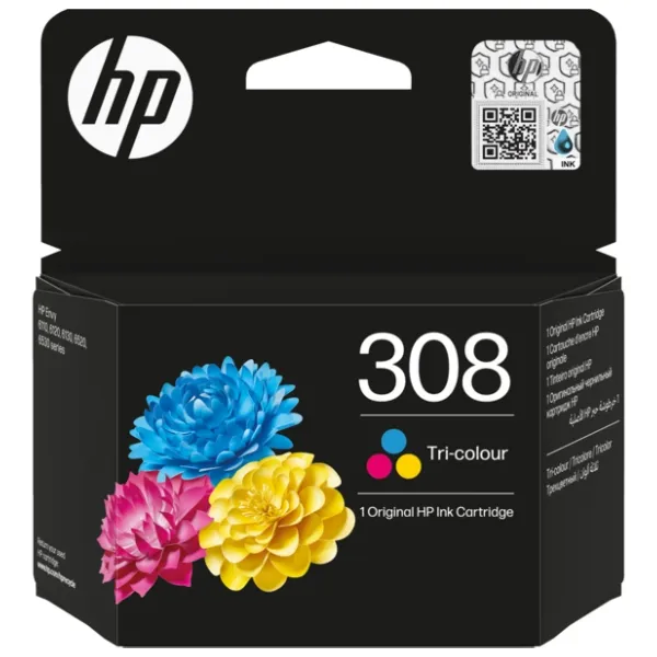 HP 308 Colour Ink Cartridge | Klikk Malta