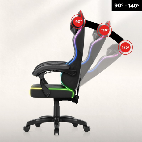 Huzaro Force 2.7 RGB Velour Gaming Chair Black | Klikk Malta