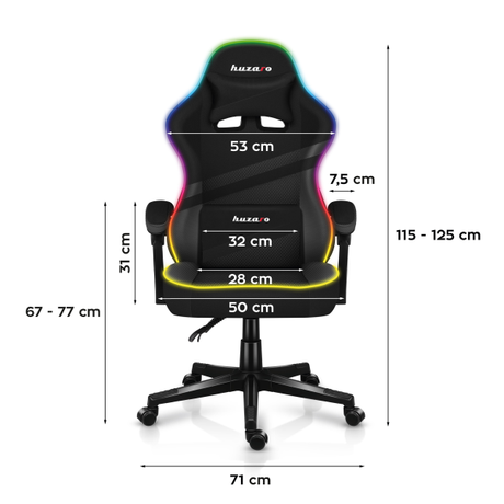 Huzaro Force 4.4 RGB Gaming Chair Black | Klikk Malta