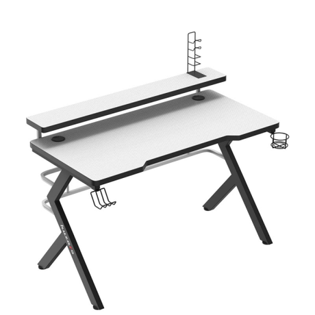 Huzaro Hero 5.0 120cm Gaming Desk White | Klikk Malta