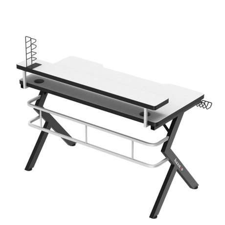Huzaro Hero 5.0 120cm Gaming Desk White | Klikk Malta