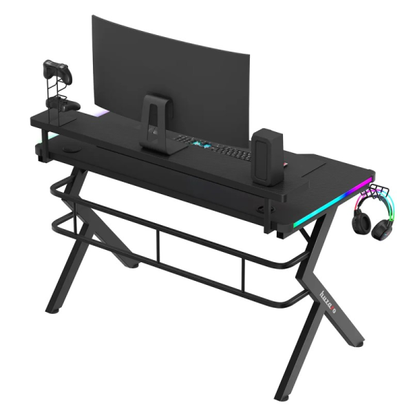 Huzaro Hero 5.0 RGB 120cm Gaming Desk Black | Klikk Malta