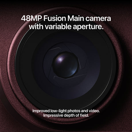 48MP Fusion Main camera with variable aperture