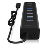 Icy Box 7 Port USB 3.0 Type-C Hub & Charger | Klikk Malta