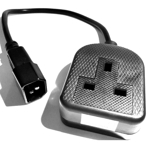 IEC to 3-pin UK Plug UPS Adapter | Klikk Malta