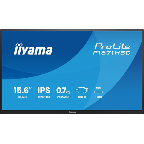 iiyama P1671HSC 15.6 inch FHD IPS Monitor w... | Klikk Malta