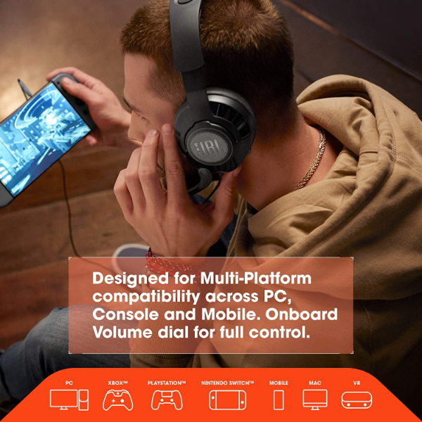 JBL Quantum 200 Multi-Platform Gaming Heads... | Klikk Malta