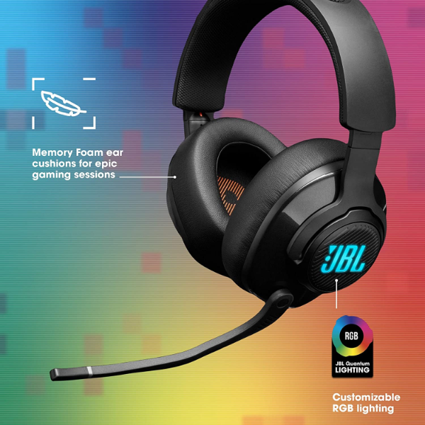 JBL Quantum 400 Hybrid Gaming Headset Black | Klikk Malta