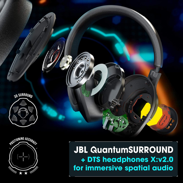 JBL Quantum 400 Hybrid Gaming Headset Black | Klikk Malta