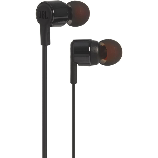 JBL T210 In-Ear Earphones Black | Klikk Malta