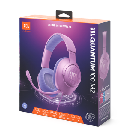 JBL Quantum 100M2 Gaming Headset Purple | Klikk Malta