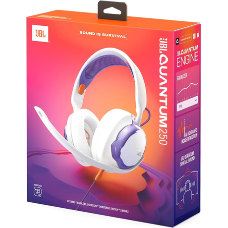 JBL Quantum 250 Gaming Headset White | Klikk Malta