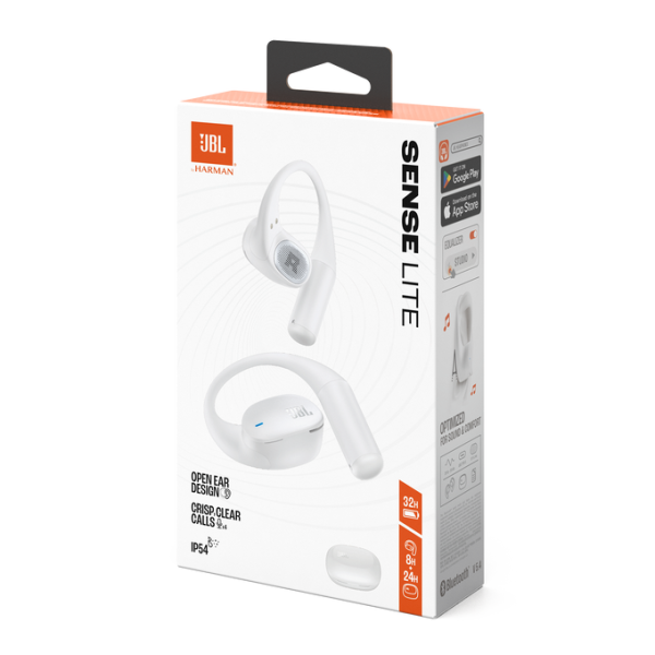 JBL Sense Lite TWS Open-Ear Earphones White | Klikk Malta