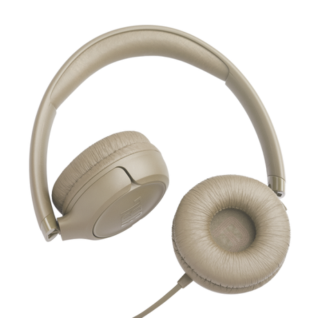 JBL T530 Wired On-Ear Headphones Beige | Klikk Malta