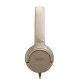 JBL T530 Wired On-Ear Headphones Beige | Klikk Malta