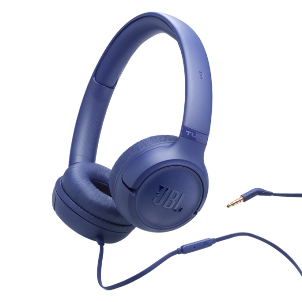 JBL T530 Wired On-Ear Headphones Blue | Klikk Malta