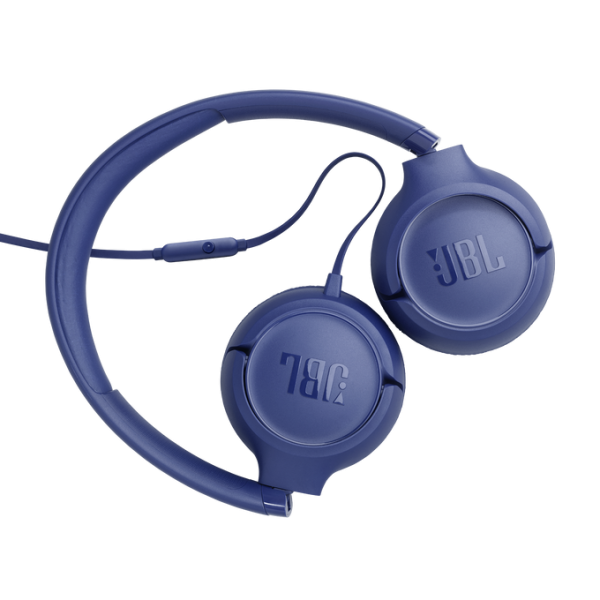 JBL T530 Wired On-Ear Headphones Blue | Klikk Malta