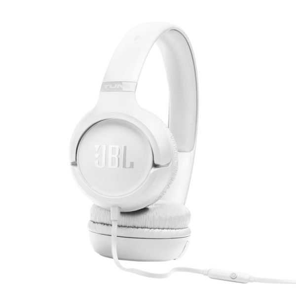 JBL T530 Wired On-Ear Headphones White | Klikk Malta