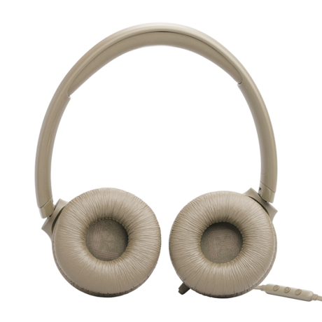 JBL T530 Wired USB-C On-Ear Headphones Beige | Klikk Malta