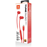 JBL Tune 310 USB-C In-Ear Wired Headphones Red | Klikk Malta