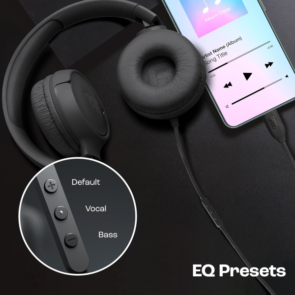 JBL Tune 520C USB-C Wired On-Ear Headphones... | Klikk Malta