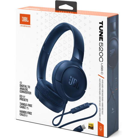 JBL Tune 520C USB-C Wired On-Ear Headphones... | Klikk Malta