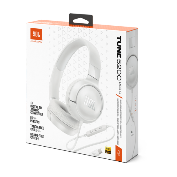 JBL Tune 520C USB-C Wired On-Ear Headphones... | Klikk Malta