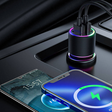 Joyroom 2-port Car Charger USB-A 24W with L... | Klikk Malta