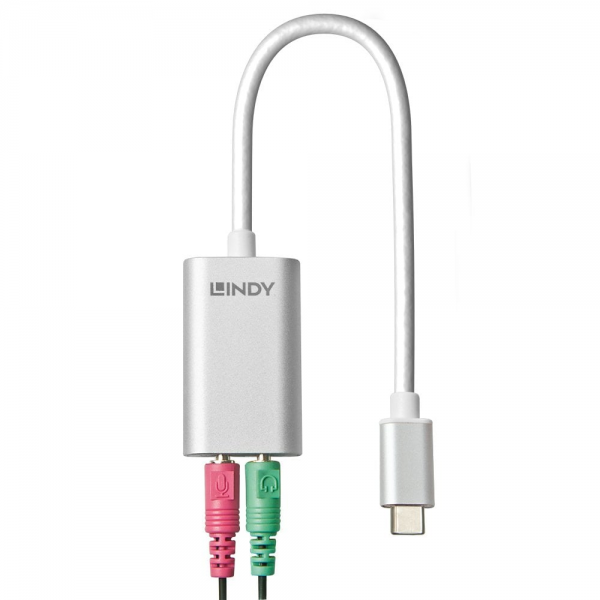 Lindy USB-C to 2x3.5mm Headphones/Mic Jack ... | Klikk Malta