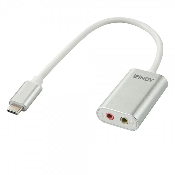Lindy USB-C to 2x3.5mm Headphones/Mic Jack ... | Klikk Malta