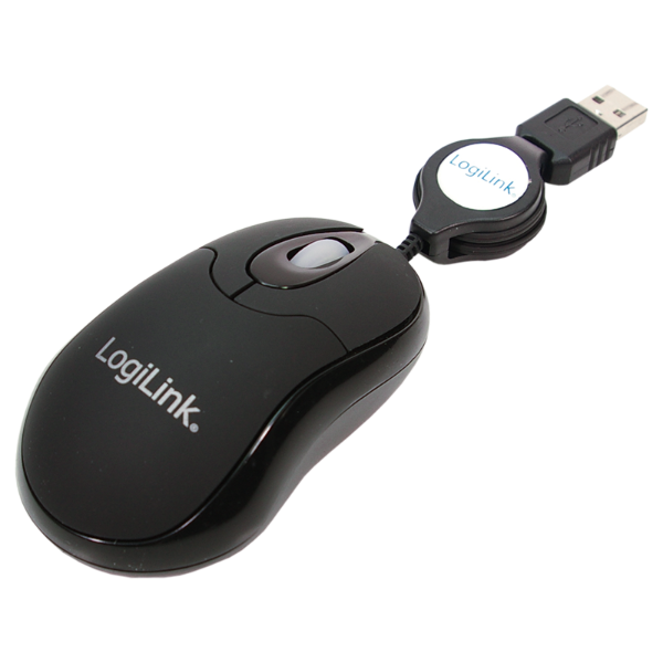 LogiLink Optical USB Mini Retractable Mouse | Klikk Malta