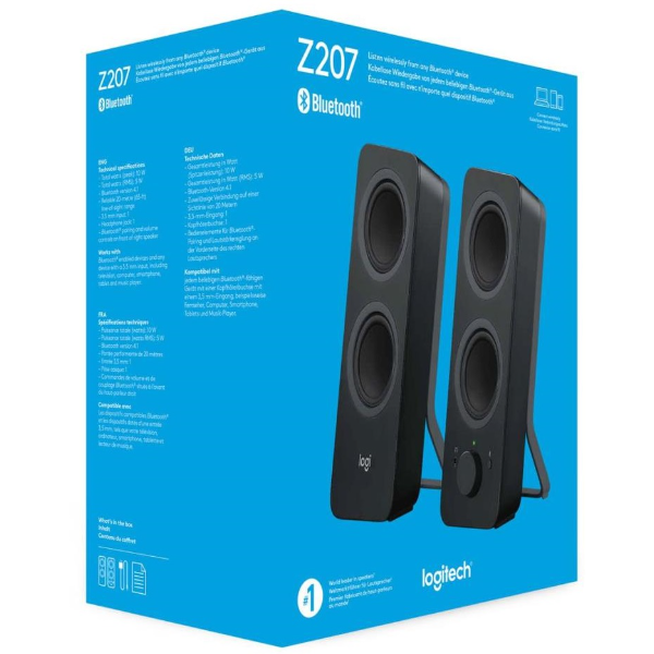 Logitech Z207 2.0 Wireless Bluetooth Speakers | Klikk Malta