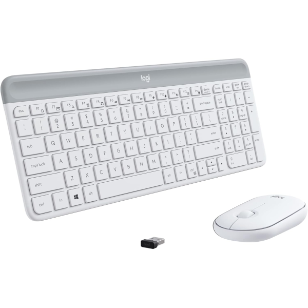Logitech MK470 Slim Keyboard & Mouse White US | Klikk Malta